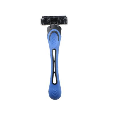 China Triple Blade D315L HAWARD Rubber Handle Three Blade Shaving Razor for sale