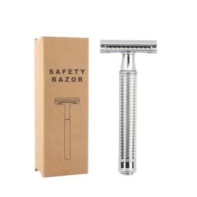 China Best Selling Double Edge Blade D644 China Wholesale Customized Male Portable Double Edge Blade Safety Razor Face Metal Razor for sale