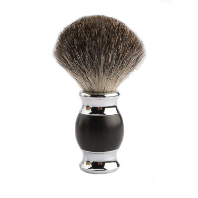 China High Quality Natural Black Wood Shaving Brush Badger Hair Shaving Brush Handle Shaving Brush for sale