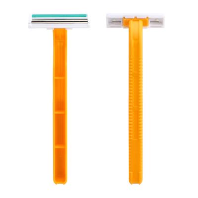 China 2 Blades Imported Srainless Steel Blade Twin Blade Disposable Razor Long Handle Razors For Men for sale