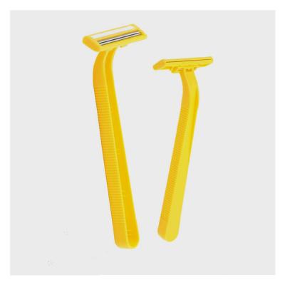 China Twin Blade D206L Yes Disposable And Twin Blade Feature 2 Blade Razor With Strip for sale