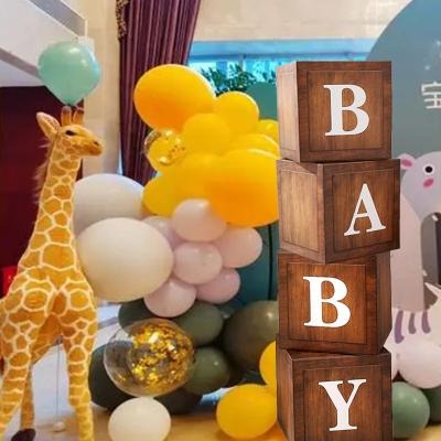 China Holiday Decorations Senlin New Design Animal Bear BABY Balloon Box Party Event Stage Layout Balloon Box Birthday Party Decorations for sale