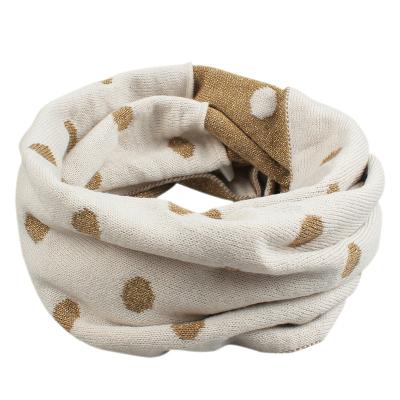 China Winter Cozy Soft Soft Dots Scarf For Unisex Baby Kids Children 100% Acrylic Neck Warmer Knit Round Scarf Boys Girls for sale