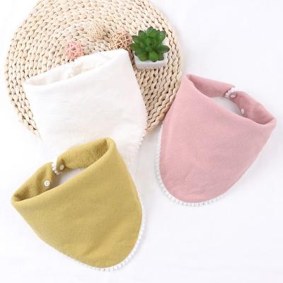 China Organic Neutral Muslin Baby Bibs Washable Bandana Bibs For Boy Girl Soft Drool Absorbent Bibs For Newborn Infants for sale