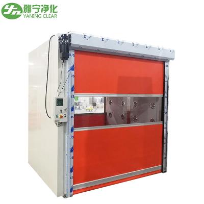 China Ducha de aire de carga inteligente de acero inoxidable YANING con puerta de persiana rápida de PVC en venta