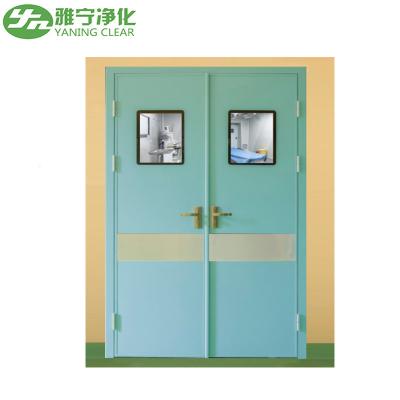 China Modular Operating Room Hospital Clean Room Surgical Room Hermetic Manual Swing Doors for sale