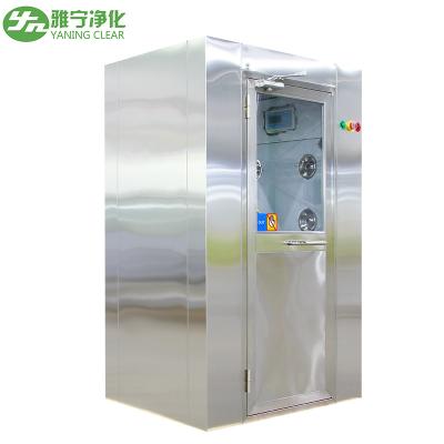 China 2 Blow Sides Cleanroom Air Shower Unit Stianless Steel 304 With Combination Lock for sale