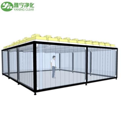 Chine Salle blanche stérile Booth Oem Classe 100 Salle blanche modulaire Iso 5 Iso 7 à vendre