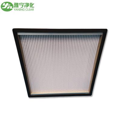 China High Efficiency HEPA Media Filter / Glass Filter With Sandwich Wooden Board Frame for sale