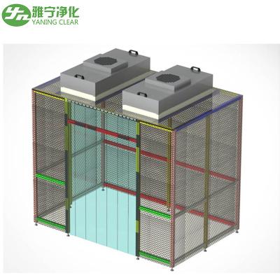 Chine Salle blanche modulaire portative de la classe 100 OIN 5 installant rapidement la pièce propre FFU à vendre