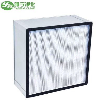 Chine Filtre à air en plastique de rendement élevé de médias de fibre de verre de Mini Deep Pleated Hepa Filter de cadre à vendre