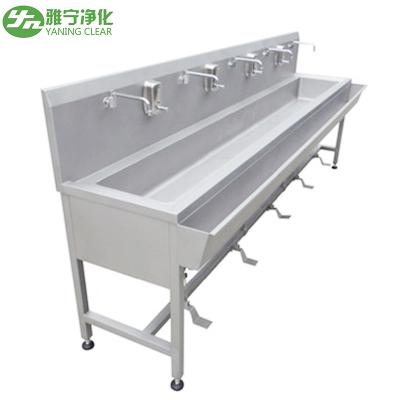 China Foot Operated Stainless Steel Hand Wash Basin Sink For Laboratory / Operating Theatre for sale