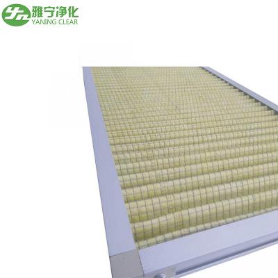 China Filtro de aire lavable de metal Filtro de aire de malla de aluminio corrugado en venta