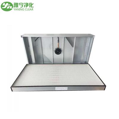 Chine Unité de filtrage de fan de Hepa de pièce propre, plat en aluminium de zinc filtré par bobine de ventilateur d'extraction à vendre