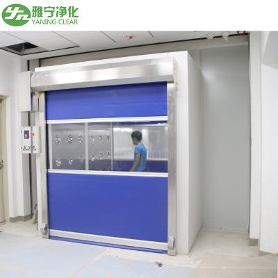 China PVC Shutter Door 27m/S Cargo Air Shower Tunnel EVA Sealing Stainless Steel for sale