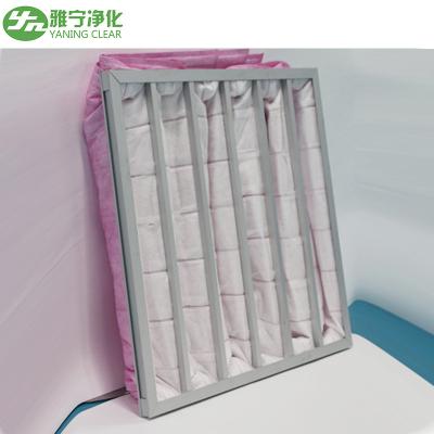 China Polyester Ahu 3500m³/h Pocket Air Filter for sale