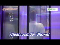 Customized 1100w Cleanroom Air Shower Powder Coating 201 Stainless Steel