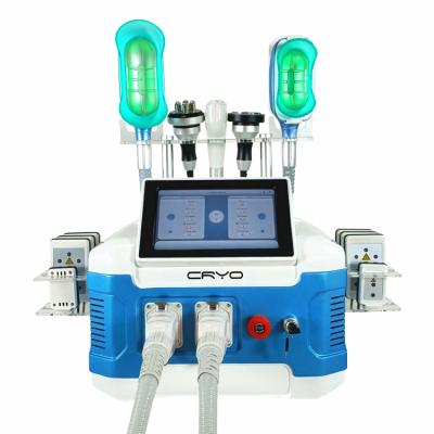 China Portable weight loss machine 3 cryo cool training handle with cavitation radio frequency lipo laser machine for sale