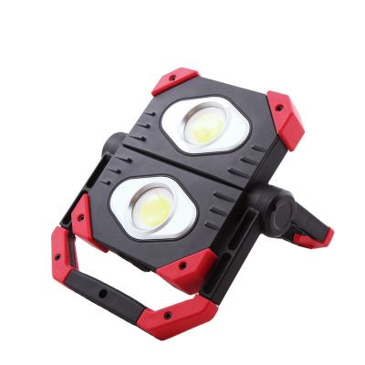 China Outdoor Nylon+TPR+Aluminum 20W LED Work Lights 2000lm Light For Car Repair USB Rechargeable Portable COB Flood Foldable Work Light With Magnet for sale