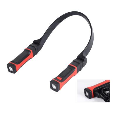 China New ABS+rubber Rechargeable 2*3W Magnetic Reading Light USB Magnetic Hanging Neck Led Lighting 220lm Outdoor LED Work Light for sale