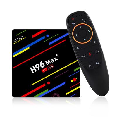 China Android 9.0 TV Box H96max+ TV Box 2GB Ram 16GB Quad Core RK3328 Quad Core wifi Set Top Box H96max+ (2G+16G) for sale