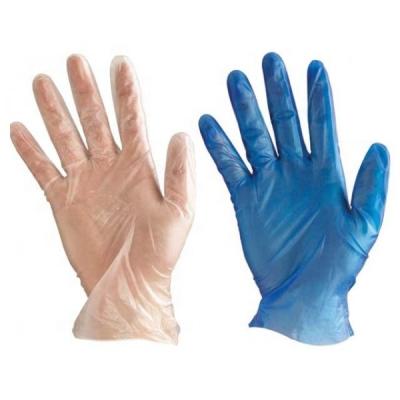 China Cleaning White Vinyl gloves disposable powder free latex free food grade for sale