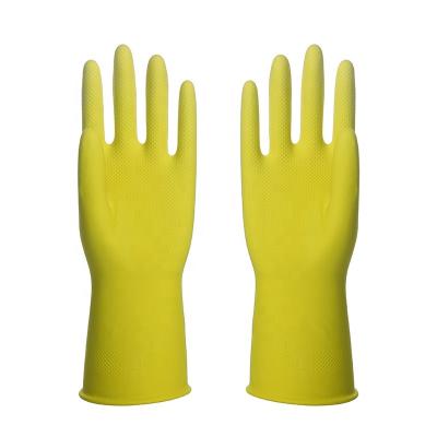 China Cleaning Household rubber glove spray flocklined latex glove daily clean for sale