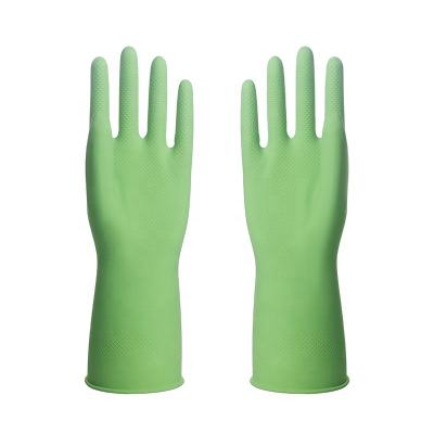 China Cleaning Household rubber glove spray flocklined latex glove daily clean for sale