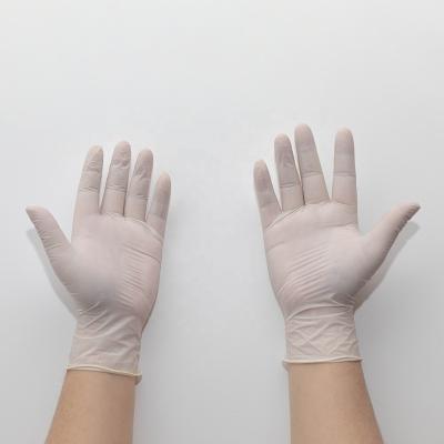 China Cleaning Powder free Natural latex disposable glove with high quality 100% latex for cleaning for sale