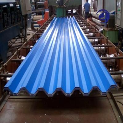 China Construction ASTM Corrugated Sheet Steel Color Coated Roofing Matel Zinc Sheet Price Per Sheet for sale