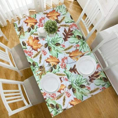 China Oilproof China BSCI tablecloth made of polyester fabric for sale