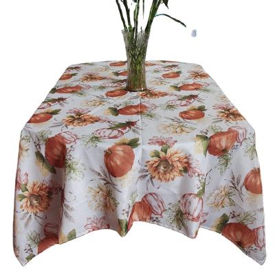 China Oilproof Harvest Tablecloth with Pumpkin and Sunflower for sale