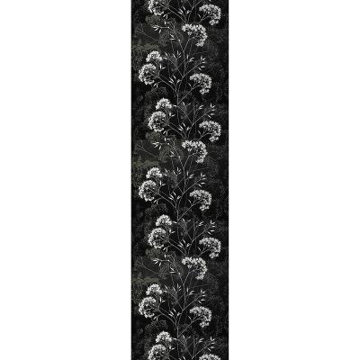 China Beautiful Decoration Floral Design Table Runner With Customize Black Color Small Quantity And Customize Design Workable Made By China BSCI Vebdor for sale