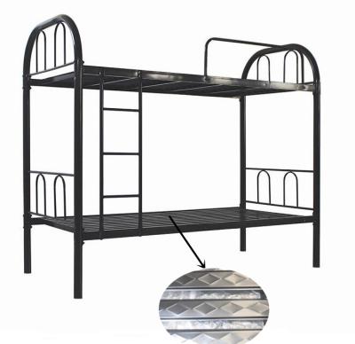 China 2021 new price cheap design dormitory metal bed frame, bunk beds shelf for sale