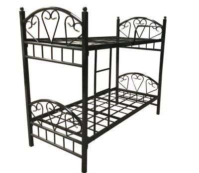 China Cheap Price Model Workers Refugee Cheap Price Dubai Qatar Black Frame Metal Bunk Bed for sale