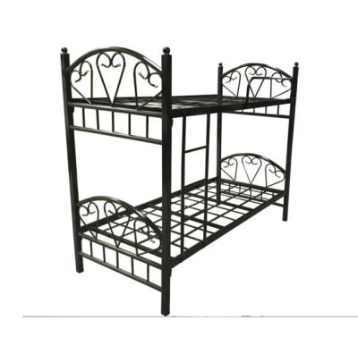 China Cheap Price Dubai Qatar Hot Sale Model Black Frame Metal Bunk Beds for sale