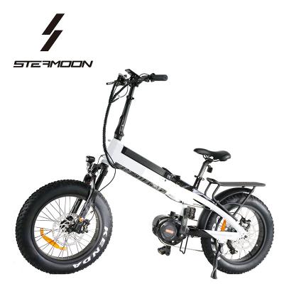 China 20inch 48V 1000W Beach Cruiser Fat Folding Ebike Standard Mini Folding Electric Bicycle With CE for sale