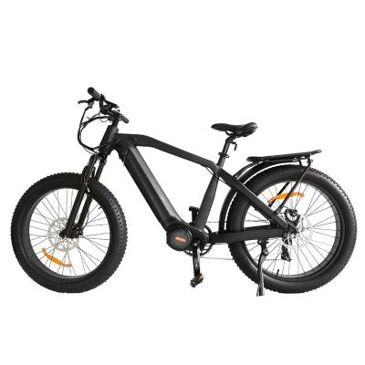 China Mid Drive 1000w 26*4.0 Aluminum Alloy 2022 Snow Mountain Fat Tire Electric Bike For Hunting for sale