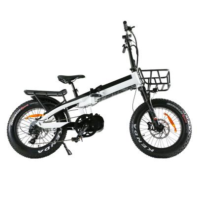 China 2022 aluminum alloy bafang 1000w motor drive fat mid tire folding electric bike for hunting for sale