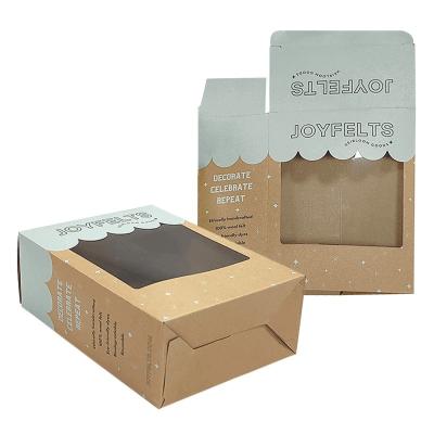 Cina Kraft Paper Tuck Top Auto Lock Box con finestre di taglio in forma personalizzata in vendita