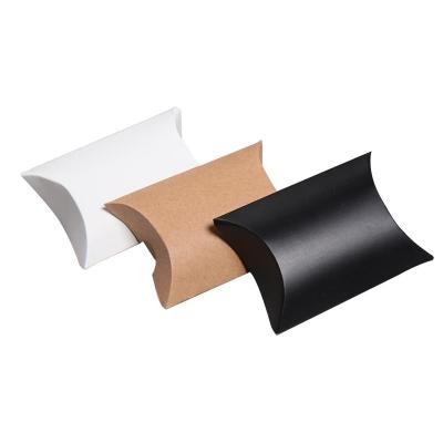 China Hot Foil/UV/Varnish Surface Finish Small Paper Pillow Box Packaging for Wedding Favors for sale