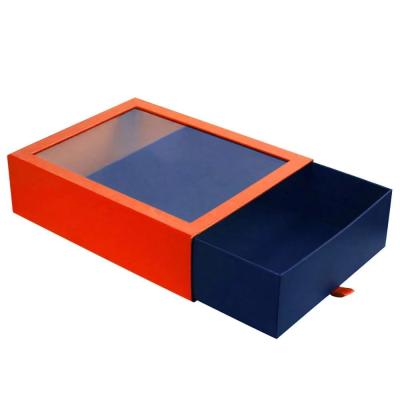 China Thin Rectangle Slid Gift Packaging Boxes With Paperboard Liner for sale