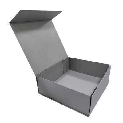 China Custom Folding Magnetic  Rigid Collapsible Box With Embossing Printing Handling for sale