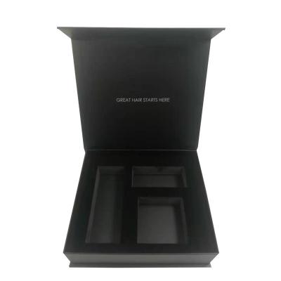 China Karton Schwarz Matte Luxus Honig Verpackung Geschenk Set Personalisierte Größe Creme Jar Magnetische starre Kartonbox zu verkaufen