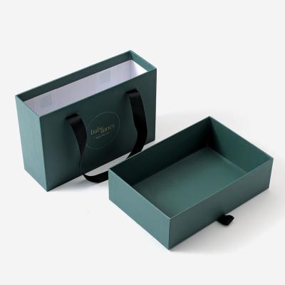 China Art Paper Gift Box Drawer for Women Shopping Clothing Packaging Acceptable ODM OEM for sale