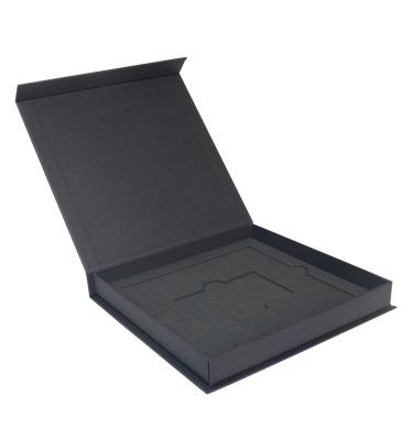 China Caixa de presente de papel magnético de forma de livro com inserção de espuma Luxury Rigid Cardboard Photo Frame Album à venda