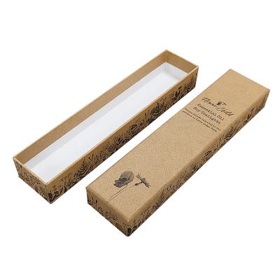 China Paper box luxury design craft ivory paper lid and base cardboard jewelry packaging gift box with foam Te koop