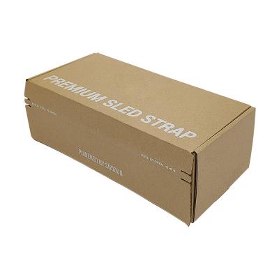 China FSC Certificate Easy Tear Strip Opening Seal Brown Kraft Corrugated Cardboard Shipping Box Zipper Mailer Boxes for sale