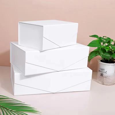 China Custom Measurement Collapsible Fold Box Gift Box Magnetic Rigid Flat Box Package for sale