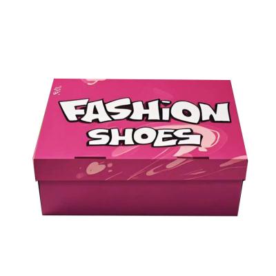China Gepersonaliseerde golfkartonnen schoenen dozen met logo verpakking verzenddozen mat oppervlak afwerking voor paraplu Te koop